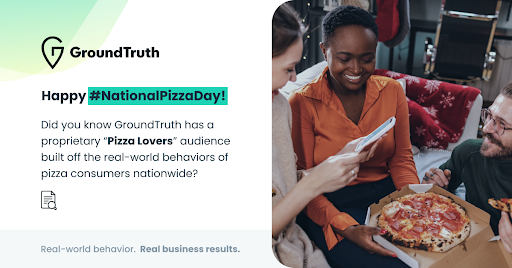 Niche holiday ads in action for National Pizza Day